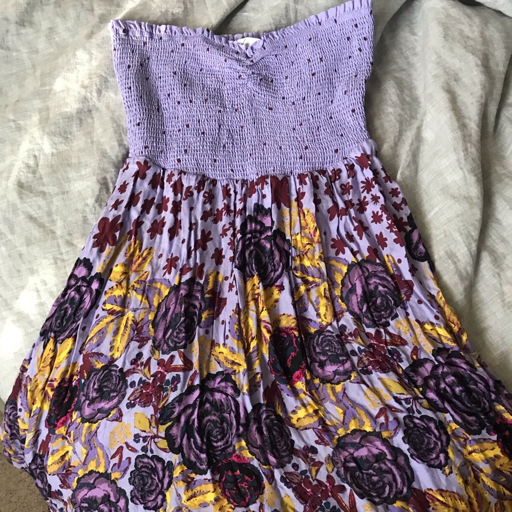 Strapless Free People Tunic